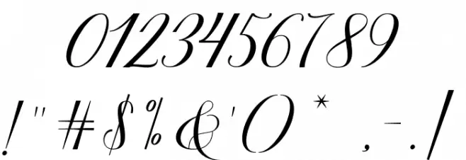 Nathalia Font OTHER CHARS