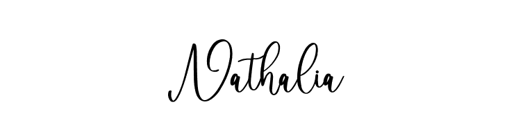 Nathalia  Frei Schriftart Herunterladen
