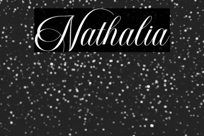 Nathalia Font examples