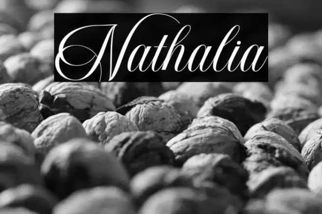 Nathalia Font examples