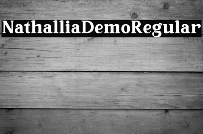 NathalliaDemo-Regular Font examples