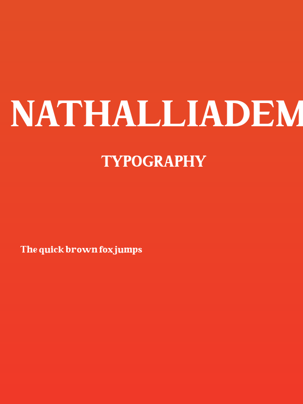 NathalliaDemo-Regular Poster