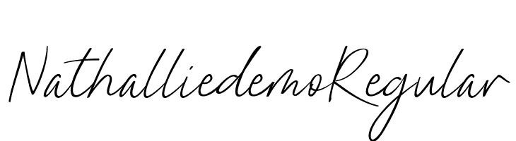 Nathallie demo Regular  font caratteri gratis