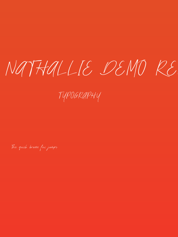 Nathallie demo Regular Poster