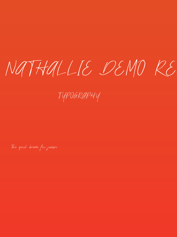 Nathallie demo Regular Poster