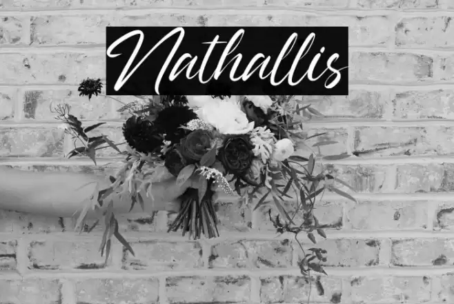 Nathallis Font examples