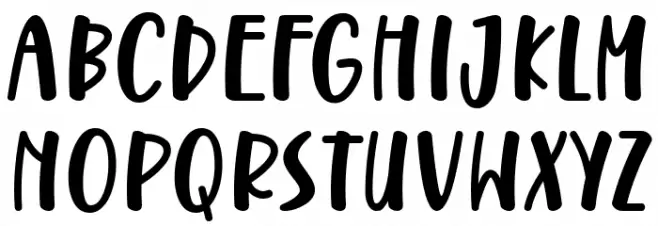 Nathals Schriftart Groß