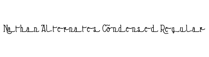 Nathan Alternates Condensed Regular  baixar fontes gratis