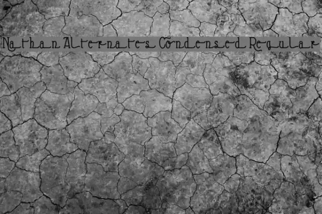 Nathan Alternates Condensed Regular Schriftart examples