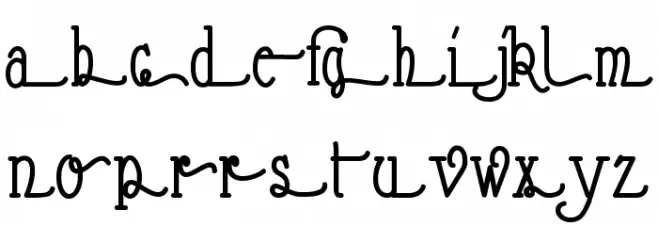 Nathan Alternates Condensed Regular Schriftart Kleinbuchstaben