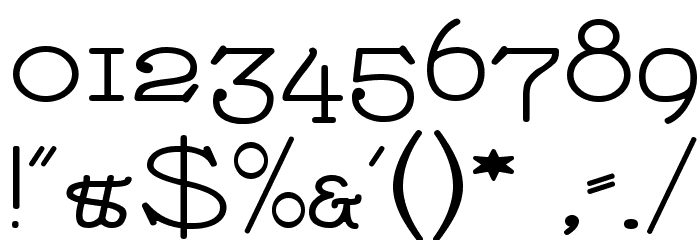 Nathan Alternates Expanded Regular フォント その他の文字