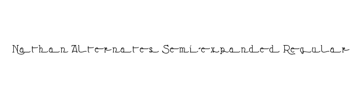 Nathan Alternates Semi-expanded Regular  font caratteri gratis