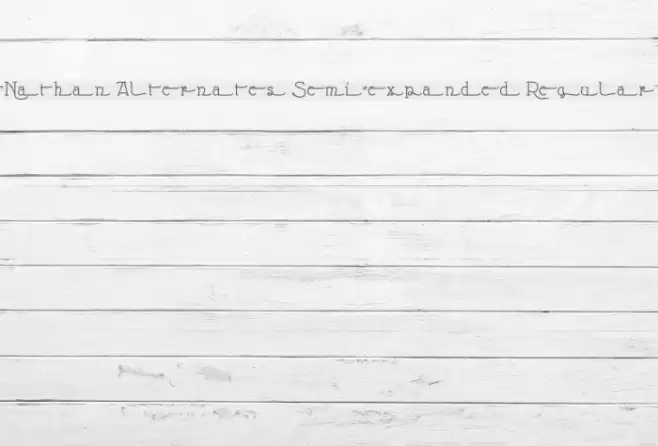 Nathan Alternates Semi-expanded Regular خط examples