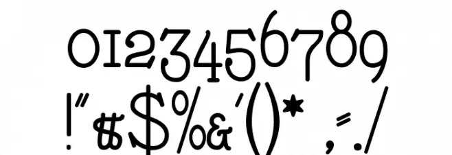 Nathan Alternates フォント その他の文字