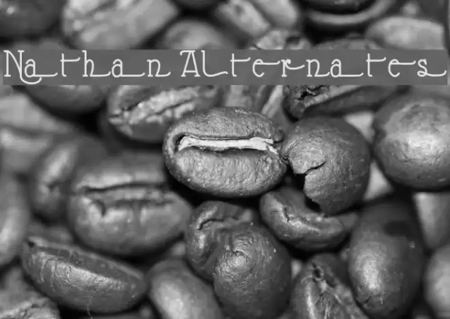 Nathan Alternates フォント examples