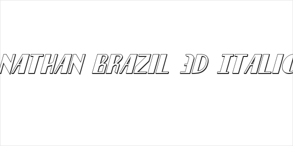 Nathan Brazil 3D Italic Logo