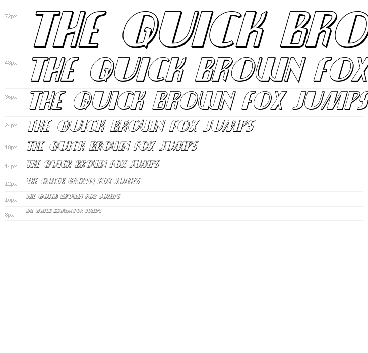 Nathan Brazil 3D Italic Waterfall