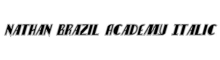 Nathan Brazil Academy Italic  免费字体下载