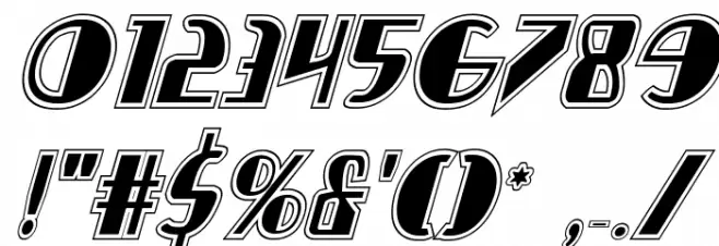 Nathan Brazil Academy Italic Font OTHER CHARS