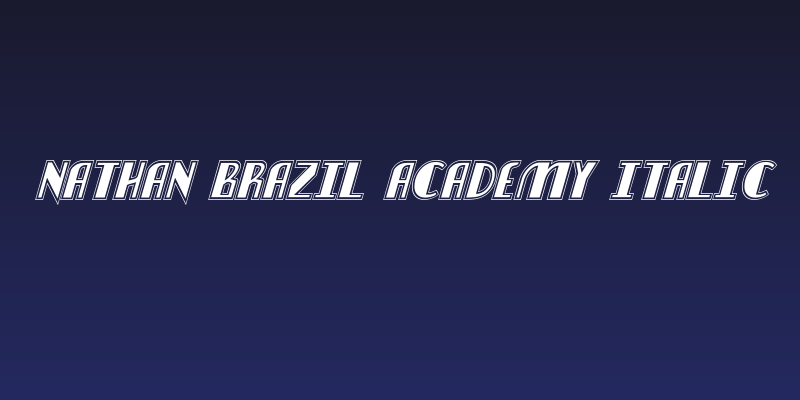 Nathan Brazil Academy Italic Social Header