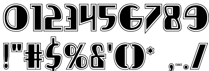 Nathan Brazil Academy Regular Font OTHER CHARS