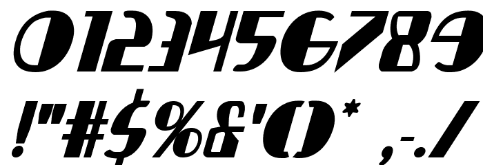 Nathan Brazil Bold Italic Font OTHER CHARS