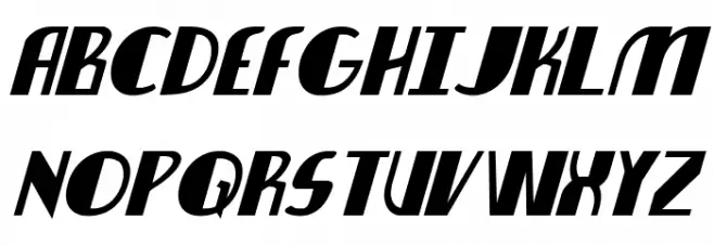 Nathan Brazil Bold Italic Caratteri MAIUSCOLE