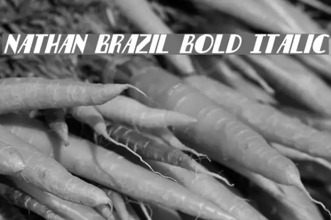 Nathan Brazil Bold Italic Example 1