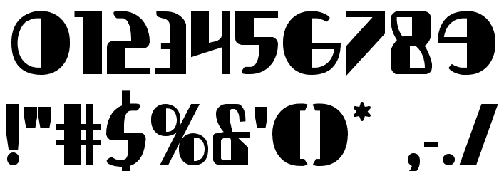Nathan Brazil Bold Font OTHER CHARS