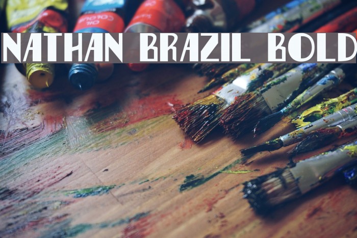 Nathan Brazil Bold Font examples