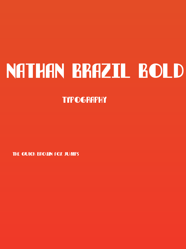 Nathan Brazil Bold Poster