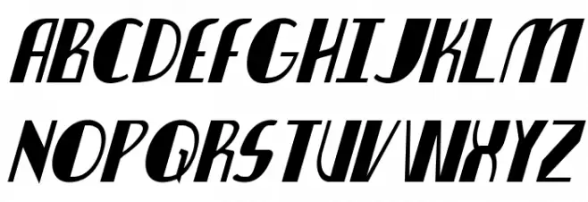 Nathan Brazil Condensed Italic Font Litere mari