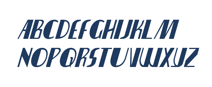 Nathan Brazil Condensed Italic Lowercase