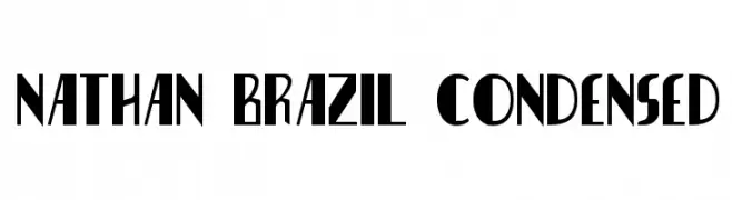Nathan Brazil Condensed  Descarca Fonturi Gratis