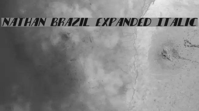 Nathan Brazil Expanded Italic Font examples