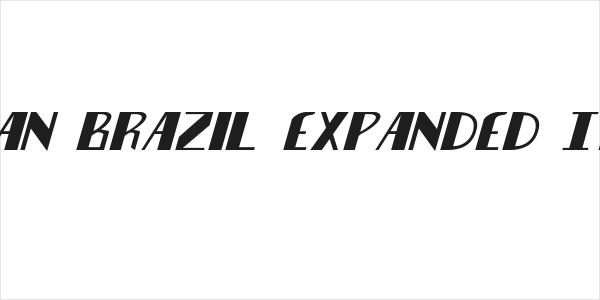 Nathan Brazil Expanded Italic Logo