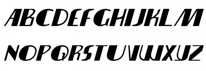Nathan Brazil Expanded Italic Шрифта строчной