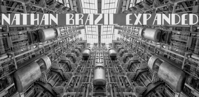 Nathan Brazil Expanded Font examples