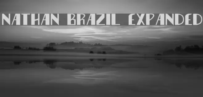 Nathan Brazil Expanded Font examples