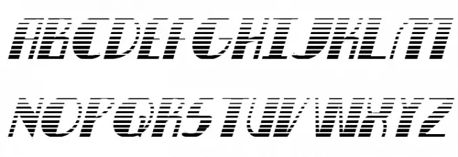 Nathan Brazil Gradient Italic خط أحرف كبيرة
