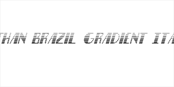 Nathan Brazil Gradient Italic Logo
