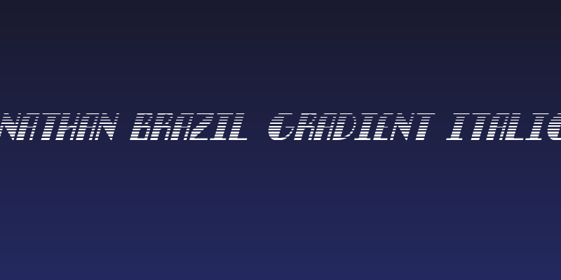 Nathan Brazil Gradient Italic Social Header