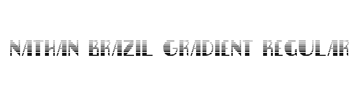 Nathan Brazil Gradient Regular  नि: शुल्क फ़ॉन्ट्स डाउनलोड