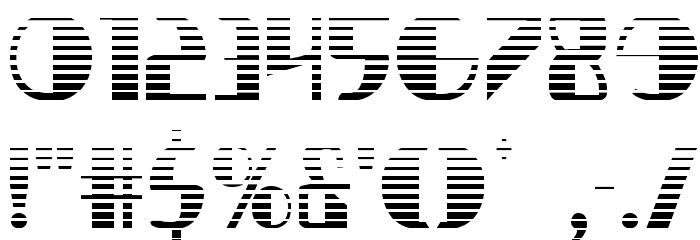 Nathan Brazil Gradient Regular Font OTHER CHARS