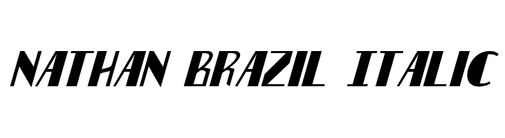 Nathan Brazil Italic Font