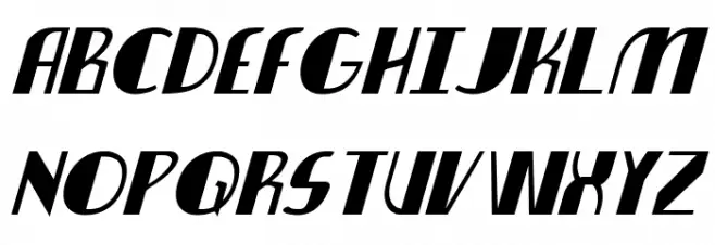 Nathan Brazil Italic Font Litere mari