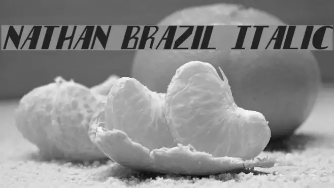 Nathan Brazil Italic Example 2