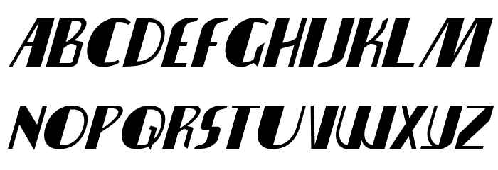 Nathan Brazil Italic Font LOWERCASE