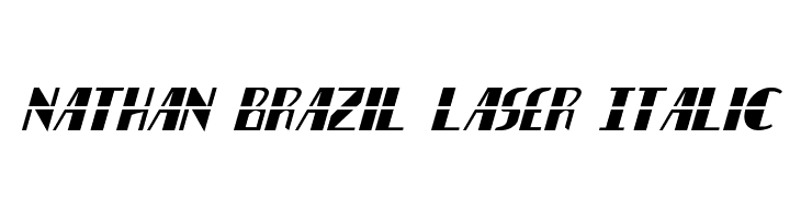 Nathan Brazil Laser Italic  les polices de caractères gratuit tlcharger