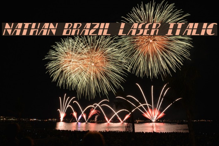 Nathan Brazil Laser Italic Font examples